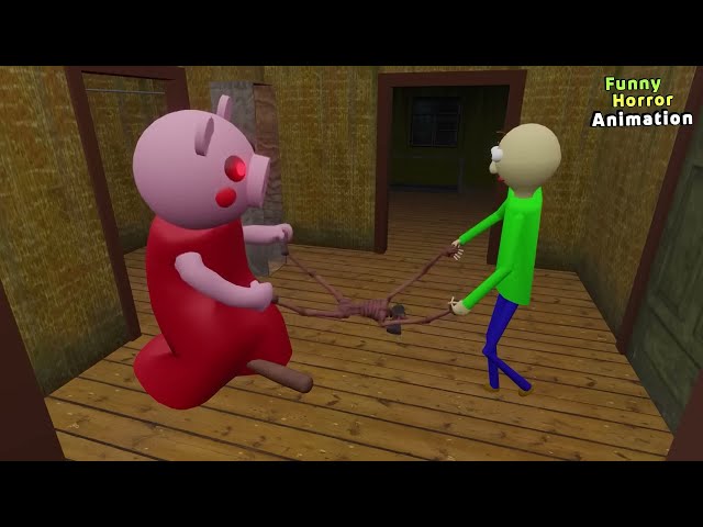 Granny vs baby Piggy, baby Ice Scream - funny horror animation parody (all series about Piggy)