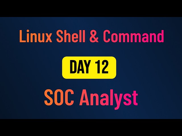 Linux Shell & Command Prompt Explained for SOC Analysts (Day 12)