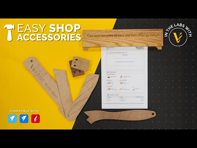 Workshop Accessories | In the Labs Vectric | FREE CNC Projects