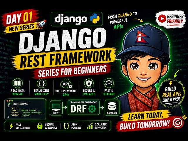Django REST Framework 🔥 Day 01 | Learn REST APIs from Scratch | DRF for Beginners