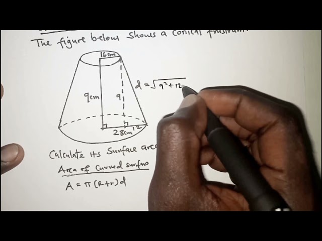 SURFACE AREA OF FRUSTUM