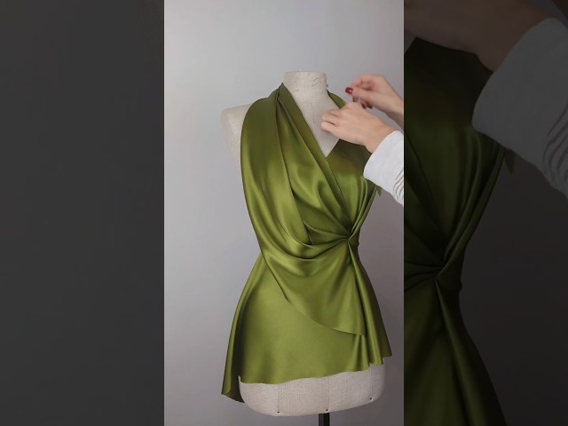 The magic of fashion draping. #moulage #drapingtutorial #dressdesign #dressmaking #couture