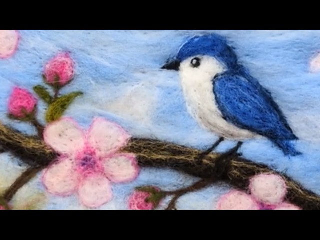 Little Blue Bird    Needle Felting Tutorial