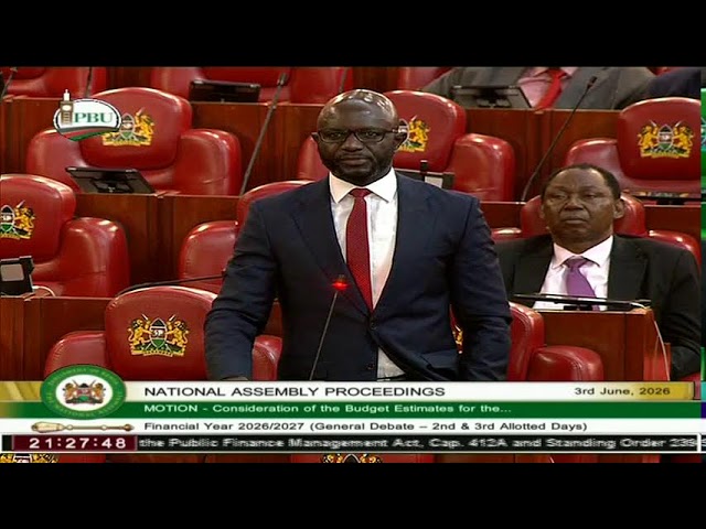 THE NATIONAL ASSEMBLY PROCEEDINGS - WEDNESDAY, 3RD JUNE 2026 AFTERNOON