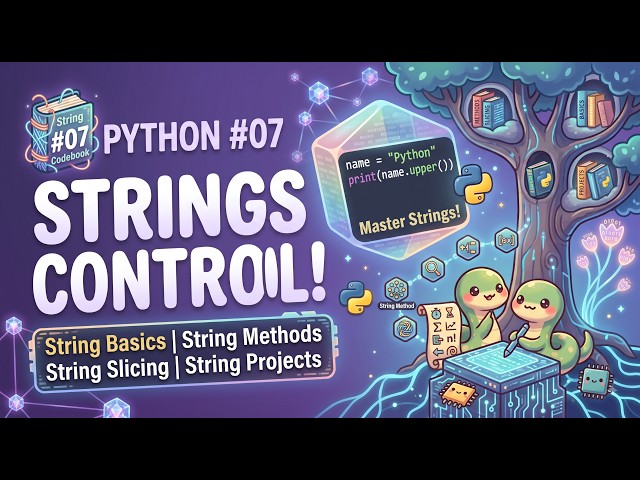 Python Strings | Basics, Methods, Slicing & Projects | Lecture #7