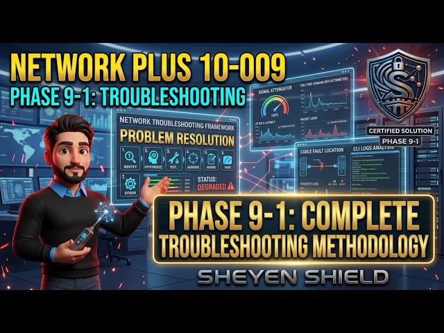 Network Plus 10-009 Phase9-1 TroubleShooting