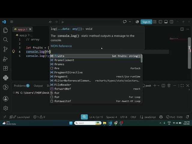 10. JavaScript - Array