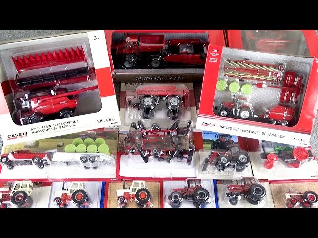 Maqueta fundida a presión 1/64 abierta de la marca de maquinaria agrícola "Case IH" ♪ ERTL / TOMY