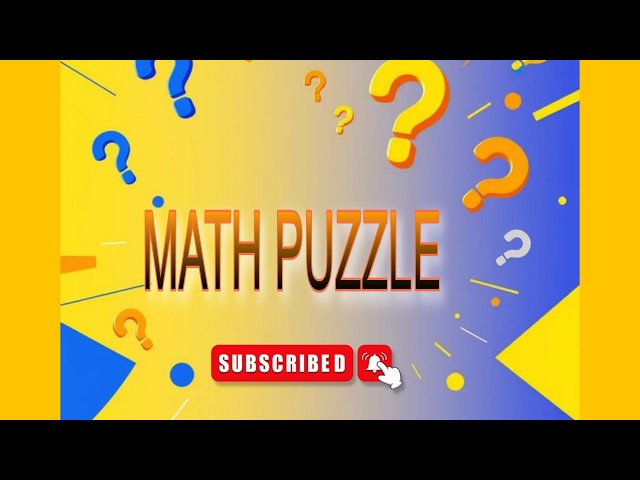 Can you solve this math puzzle