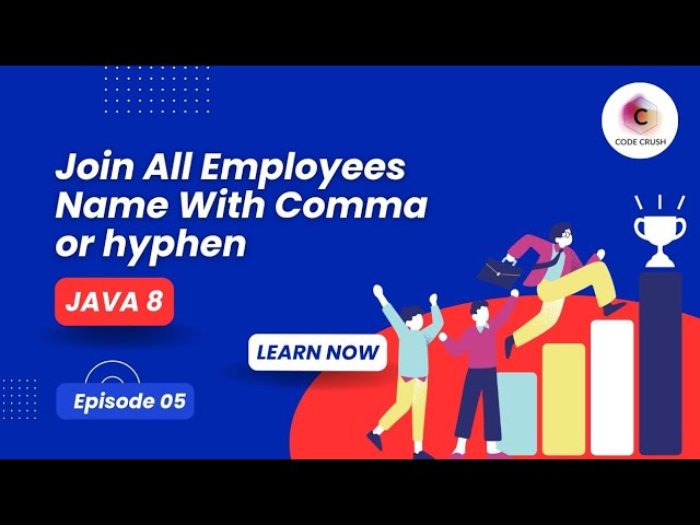 Join All Employees Names Using Stream API Java 8  | Java 8 Interview Questions