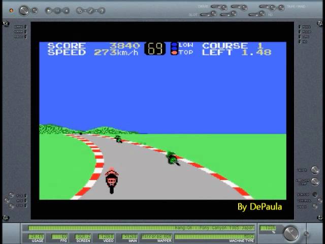 Hang-On (MSX) Gameplay Level 1