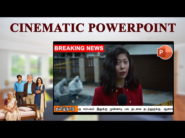Cinematic PowerPoint Tutorial In Tamil | Create PowerPoint Presentation like a Movie | Animations