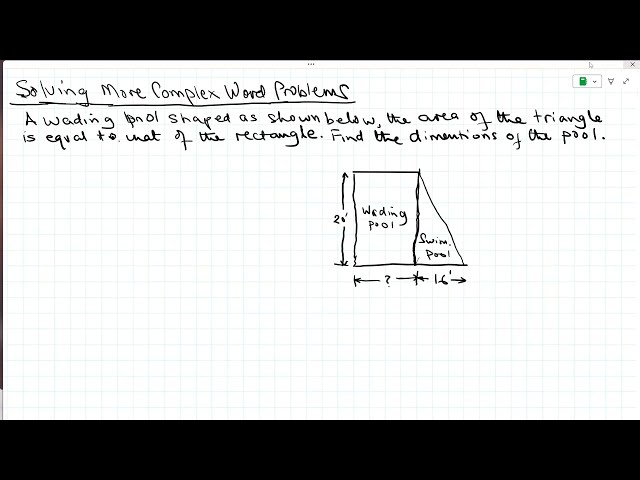 Lesson 93 Solving More Complex Word Problems