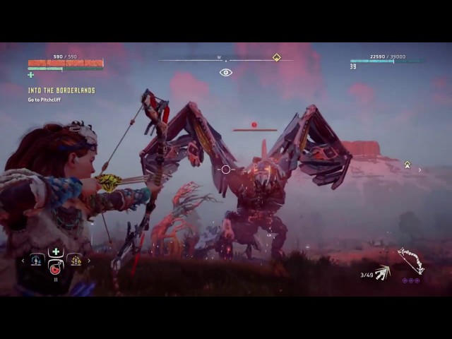 Horizon Zero Dawn - First stormbird fight