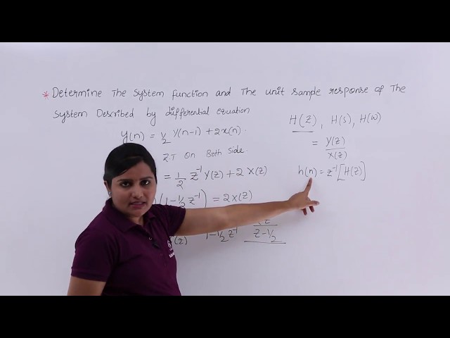 System Function & Impulse Response Problem Example