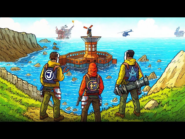 We BUILT an OVERPOWERED OCEAN BASE Next to OIL RIG - Rust