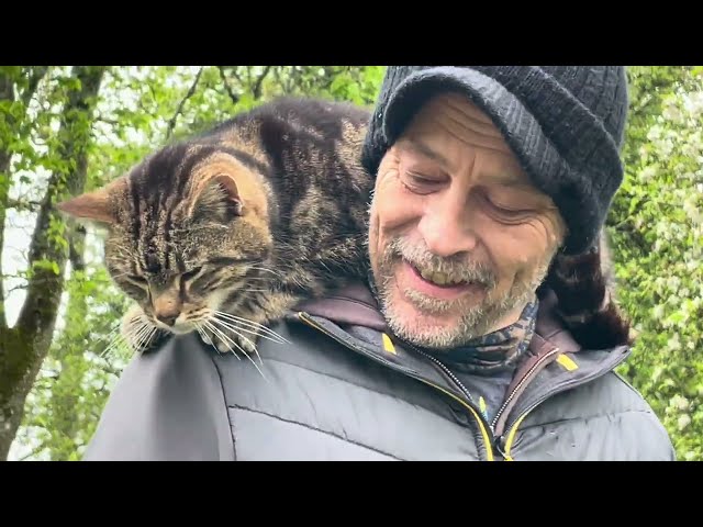 Flocked moved to orchard & Ovenmitt observed all from Martin’s shoulders