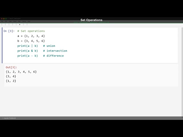 Day 7 — Python Sets | 30 Days Of Python 🐍