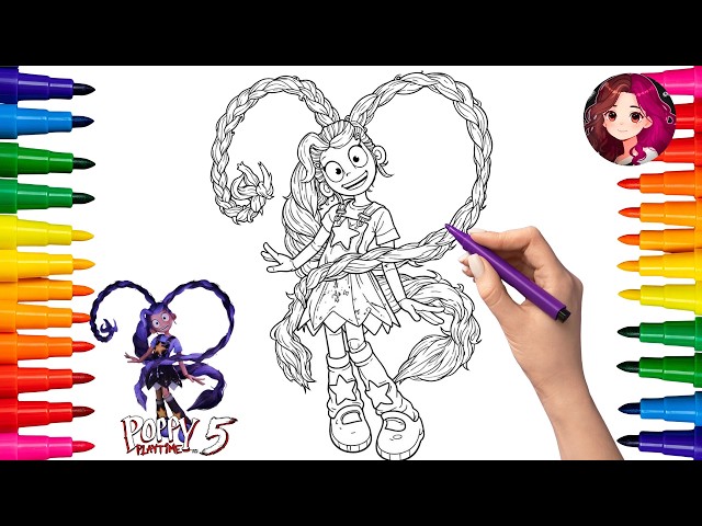 How to paint (Lily Lovebraids Poppy) Playtime chapter 5 | Coloring Pages