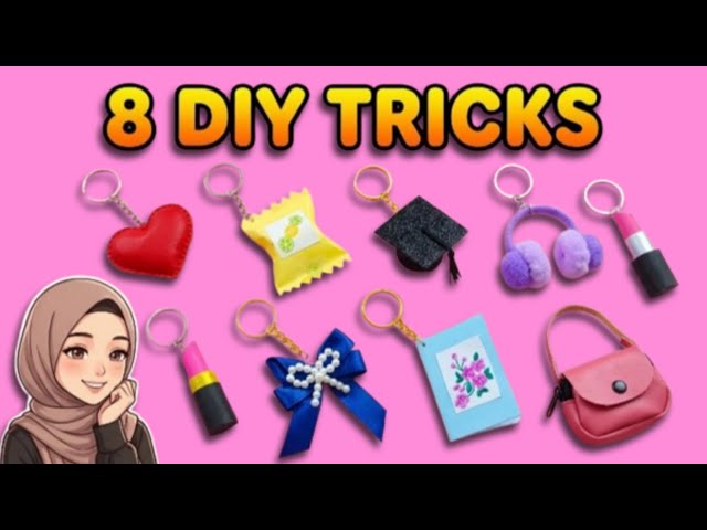 I Made 8 DIY Keychains From These Tricks !🔥