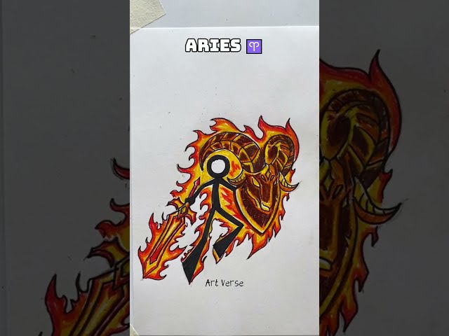 How To Draw Stickmen with 12 Zodiac Elements: Fire, Water, Air, Earth #stickman #tutorial #zodiac