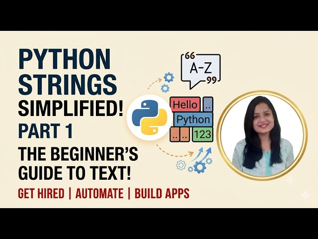 Python Strings Simplified for Beginners (Part 1)