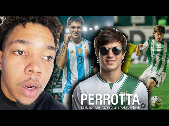 Reaccionando a TIZIANO PERROTTA! 🇦🇷 Delantero argentino de 19 años (Goles, Habilidades, Asistencias)