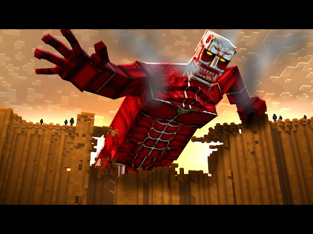 I survived 100 DAYS in the NEW ATTACK ON TITAN MOD in MINECRAFT