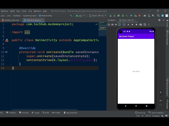 Android Studio Tutorial 01 - How To Make Hello World App in Android Studio