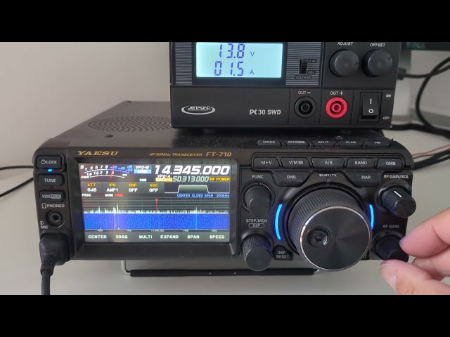 18. Basic options of the Yaesu FT 710, the basics for better hearing, and some buttons.