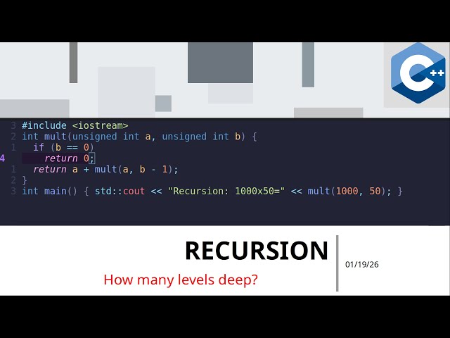 recursion in c++: how deep can it get?