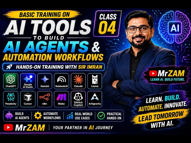 Basic Training on AI Tools to Build AI Agents and Automation Workflows at NED Academy –4th Class
