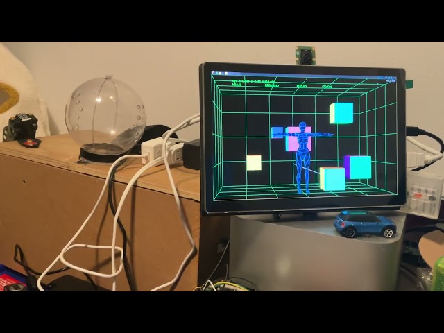 OLED Panel with depth using Raspberry Pi AI camera to track viewer