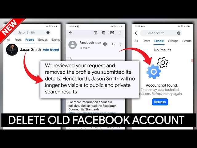 How to Delete Old Facebook Account That I can't Access without Password or Email 2025