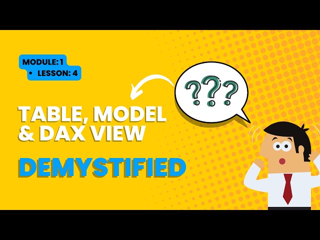 DAX, Model & Table View UI Intro | Full Course for Beginners | Non - Technical