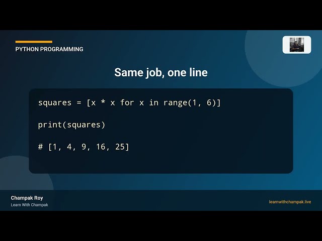 Python List Comprehension in 1 Minute | Replace Loops with One Line