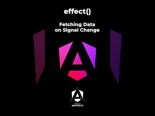 Angular's effect(): Fetching Data on Signal Change #angular #coding #programming