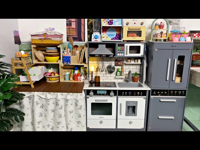 ASMR ✨ Organizing My Wooden Toy Kitchen Corner