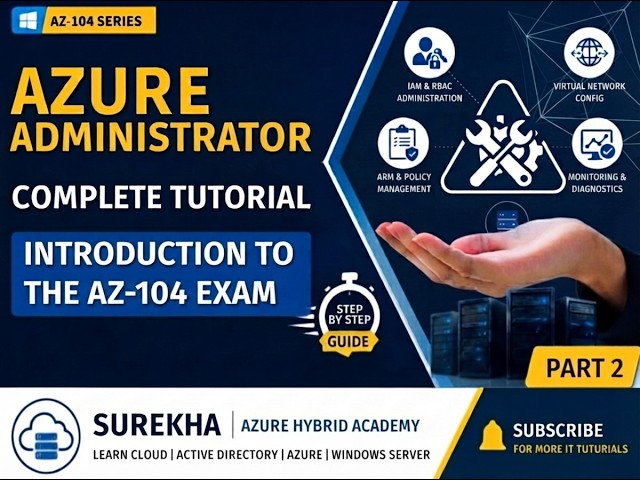 🏆 AZ-104 Full Course 2026 | Azure Portal & Resource Groups | Hands-On Labs | Part 2