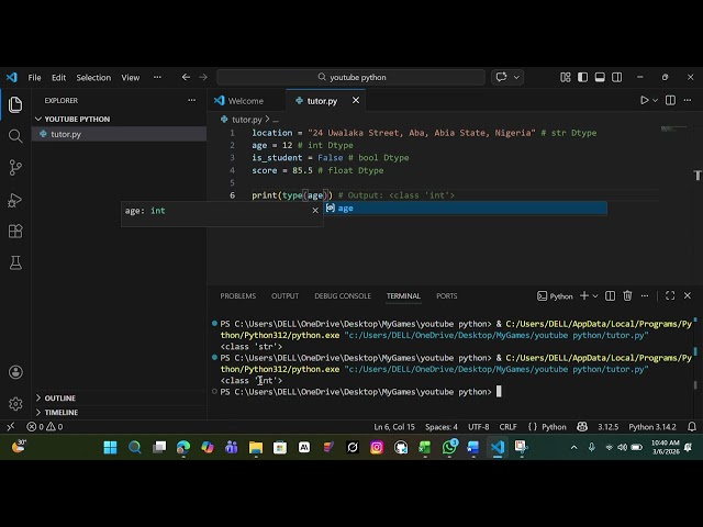 Python Operators And Variables