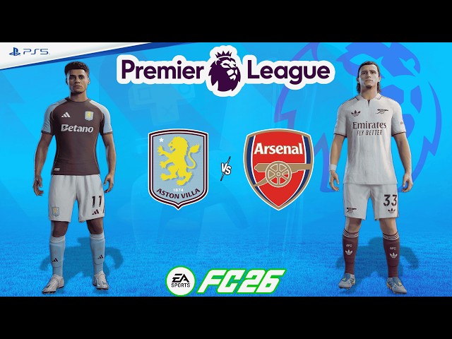 Aston Villa vs. Arsenal - Premier League | Full Match | FC 26 - PS5™[4K]