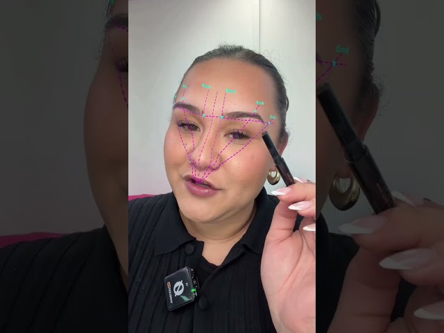 Eyebrow mapping tutorial #browmapping #eyebrows #browhack #eyebrowtips #brows #eyebrowtutorial