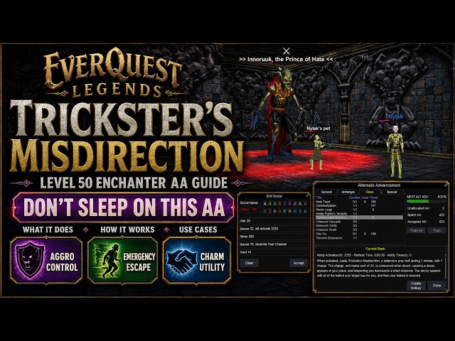 EverQuest Legends Guide:  Trickster's Misdirection  | Level 50 Enchanter AA