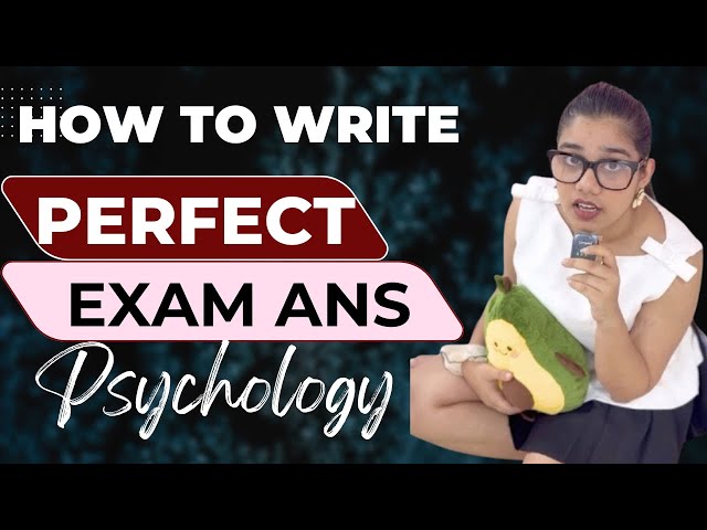 How to Write the Perfect Psychology Answer | Score Higher in Exams 🧠✍️