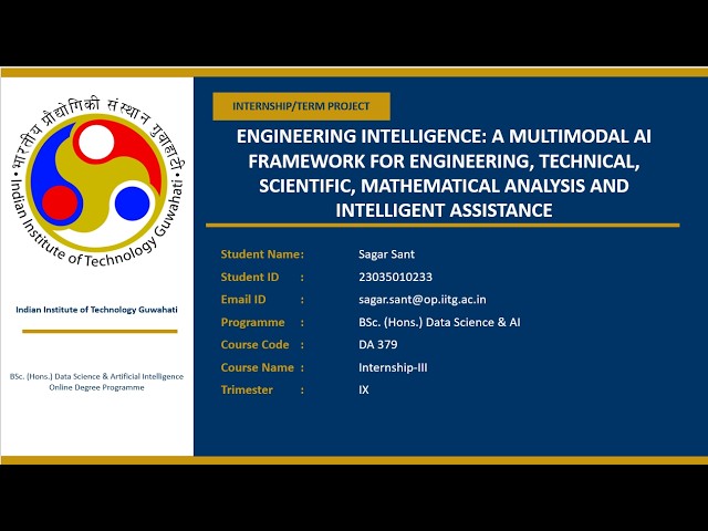 Engineering Intelligence:A Multimodal AI Framework for Engineering,Scientific & Technical Assistance