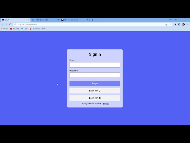 Modern Login Form in HTML and CSS