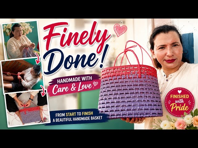 Handmade Plastic Basket from Start to Finish | Easy Craft Tutorial
