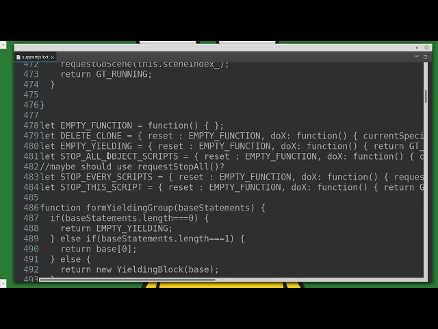 GlitterIDE BTS - JS Code Generation
