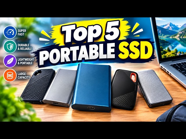 TOP 5 BEST PORTABLE SSD Fast External Storage Picks