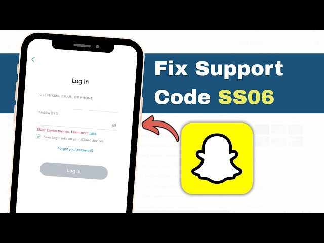 How to Fix Snapchat Support Code SS06 (2026) | SS06 Error Fix Guide